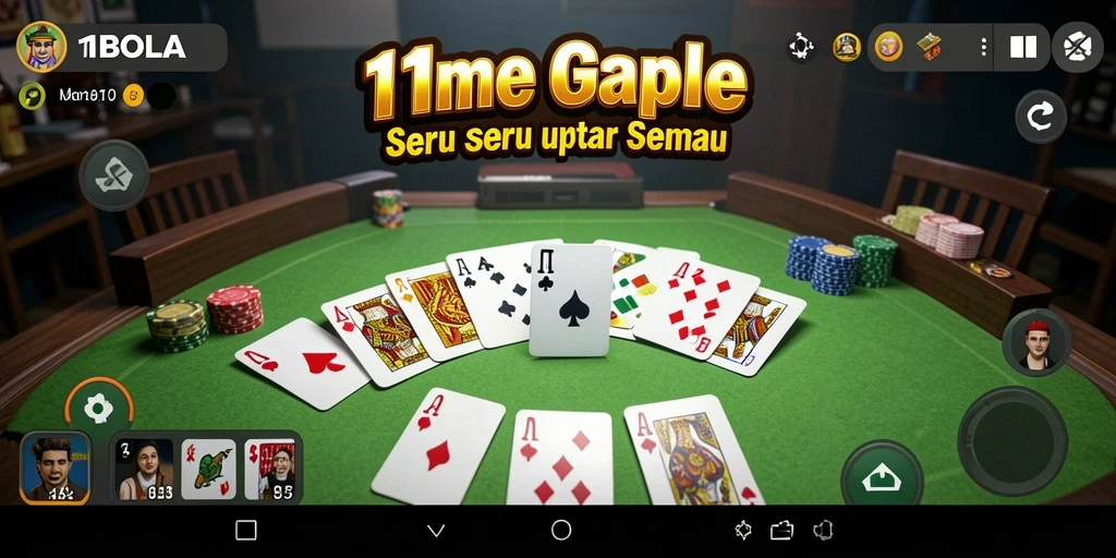 Tampilan gameplay Gaple yang menarik dan interaktif.