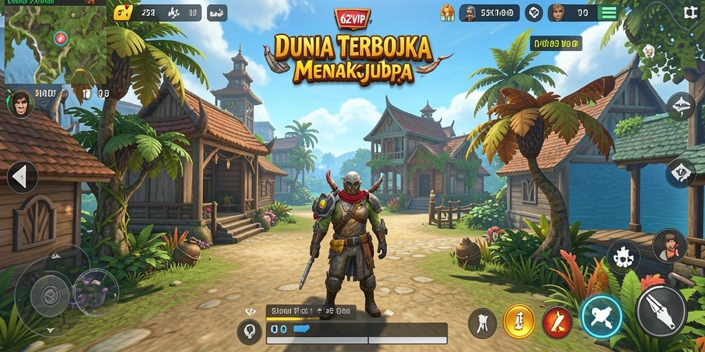 Tampilan gameplay Open World yang memukau di 62VIP
