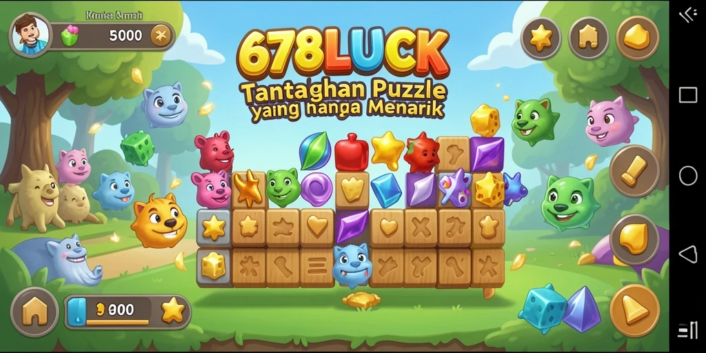 Tampilan gameplay menarik dari 678LUCK dengan puzzle yang menantang.