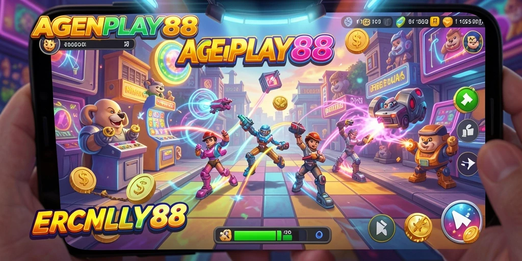 Tangkapan layar menampilkan gameplay intens dari AGENPLAY88.