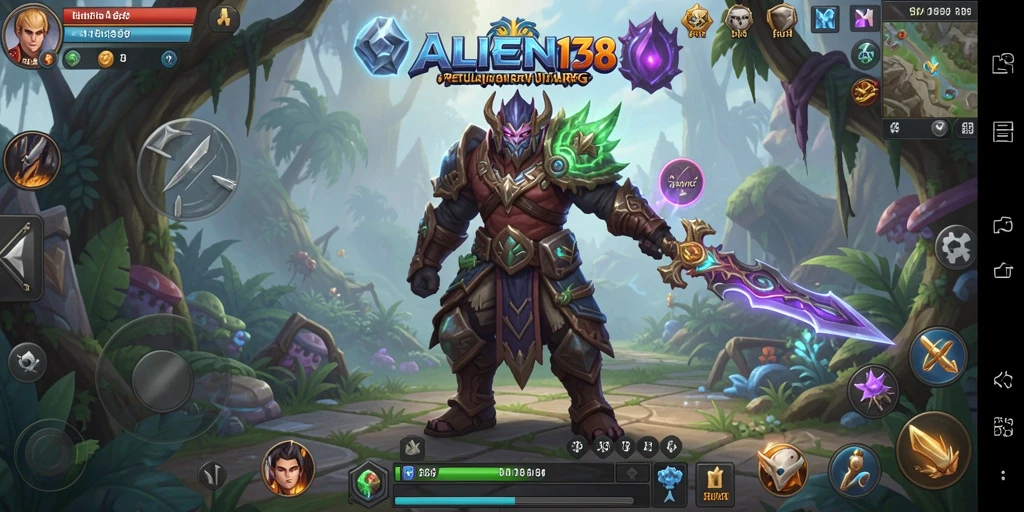 Tampilan gameplay seru di ALIEN138 dengan pertempuran yang dinamis.