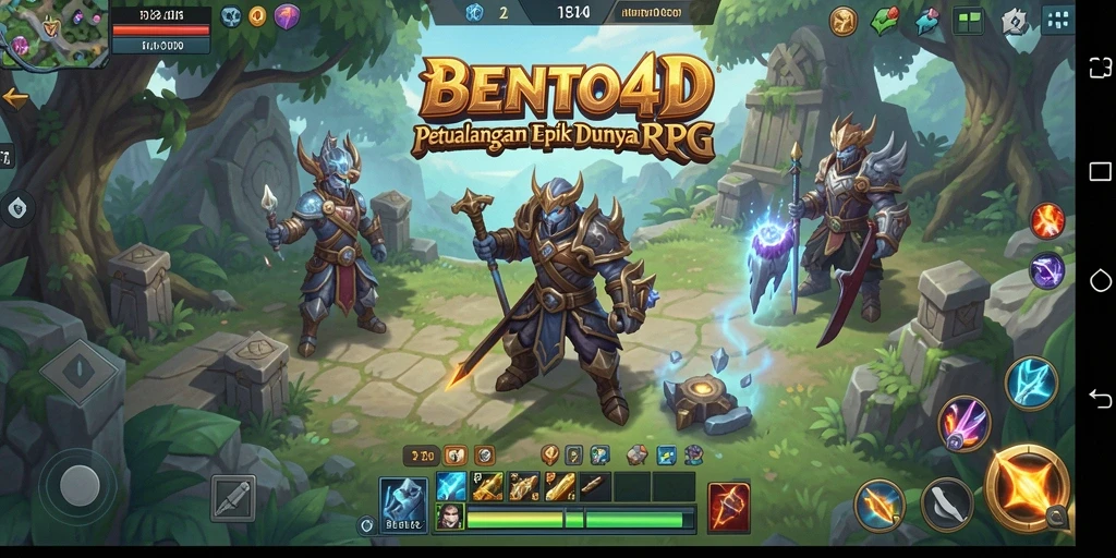 Tampilan gameplay BENTO4D yang menarik dalam dunia RPG.