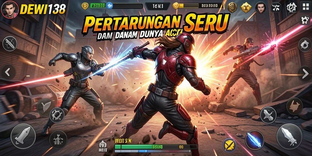 Tangkapan layar DEWI138 menunjukkan aksi seru dan grafis menawan dalam gameplay.