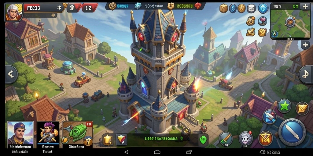 Gameplay FB333 menunjukkan strategi menara yang menarik dan grafis yang menawan.