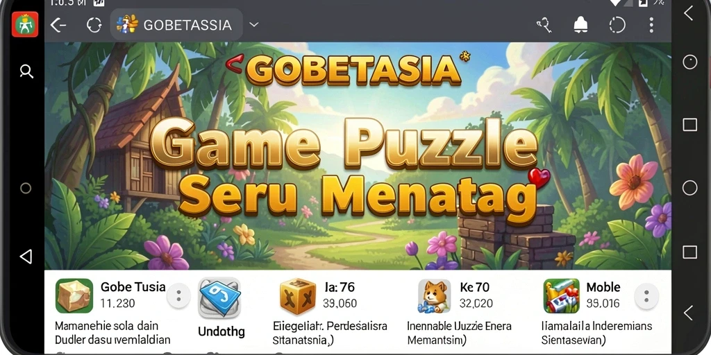 Gameplay menarik dari GOBETASIA yang penuh tantangan Puzzle.