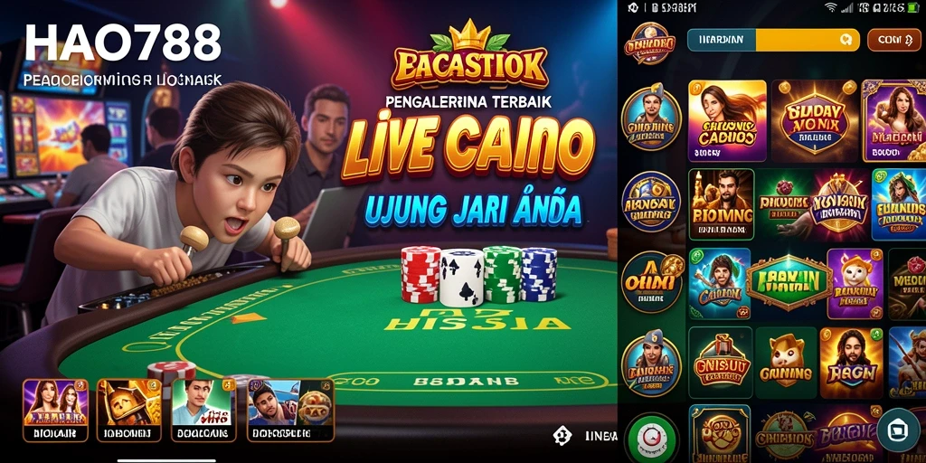 Gameplay Live Casino yang seru dan interaktif di HAO788.