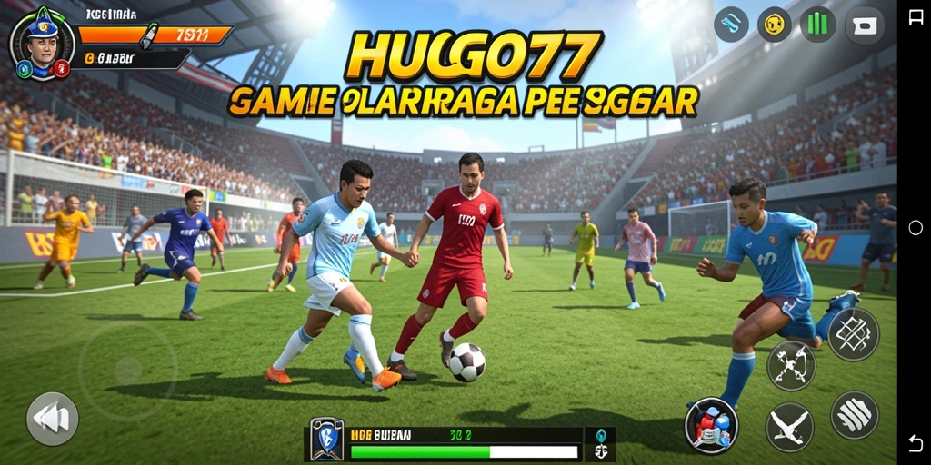 Tampilan gameplay HUGO77 yang menegangkan dan kompetitif.
