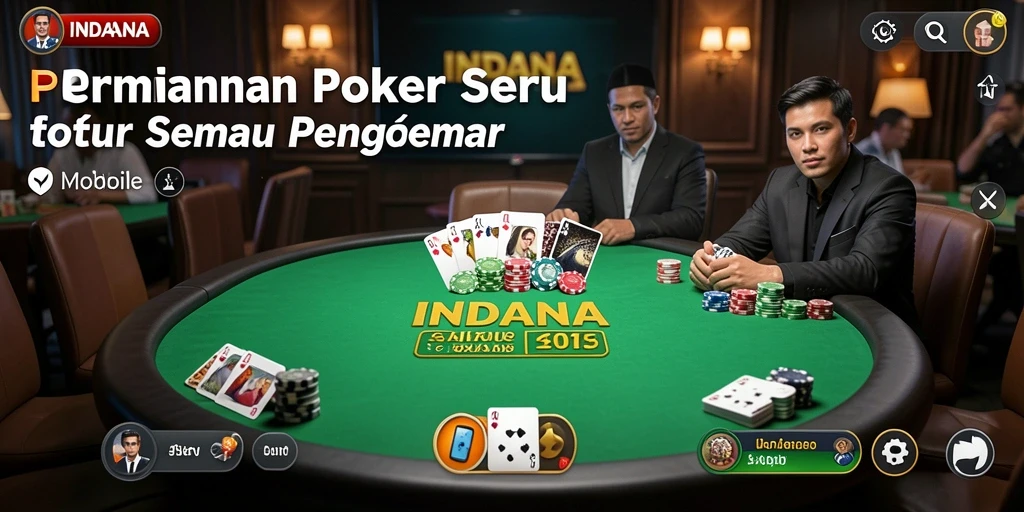 Tampilan menarik dari permainan Poker dalam INDAAA.
