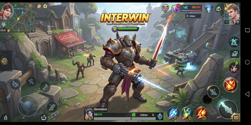 Tampilan gameplay menarik dari <strong>INTERWIN</strong> dengan strategi pertempuran yang mendalam.