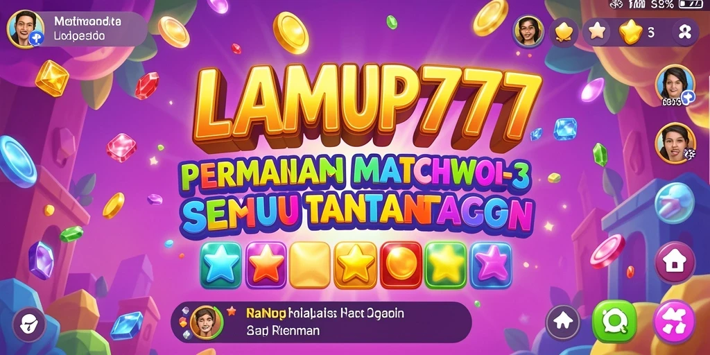 Gameplay seru LAMPU777 menantang dengan grafis yang cerah.