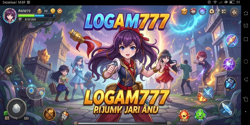Tampilan gameplay LOGAM777 yang penuh warna dan menarik.