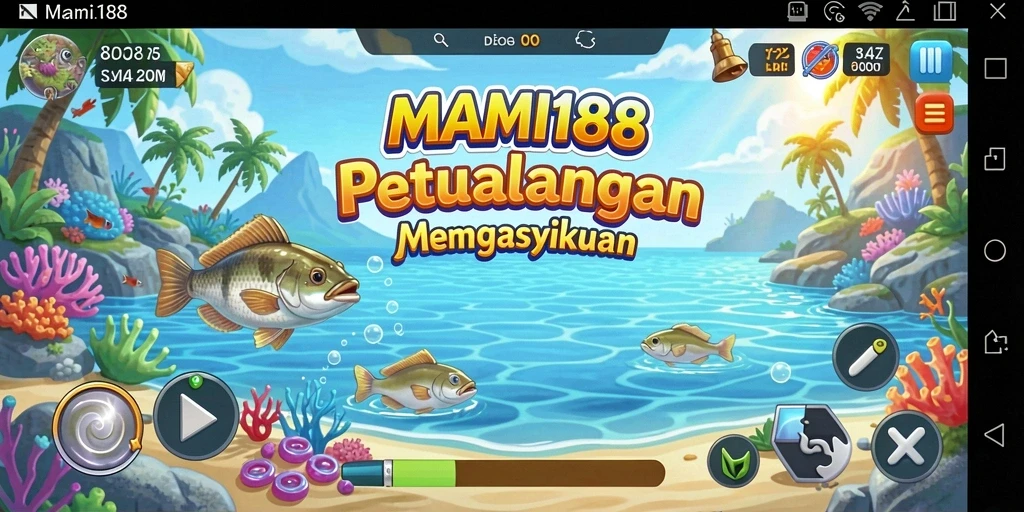 Gameplay MAMI188 yang menarik dengan suasana memancing yang realistis.