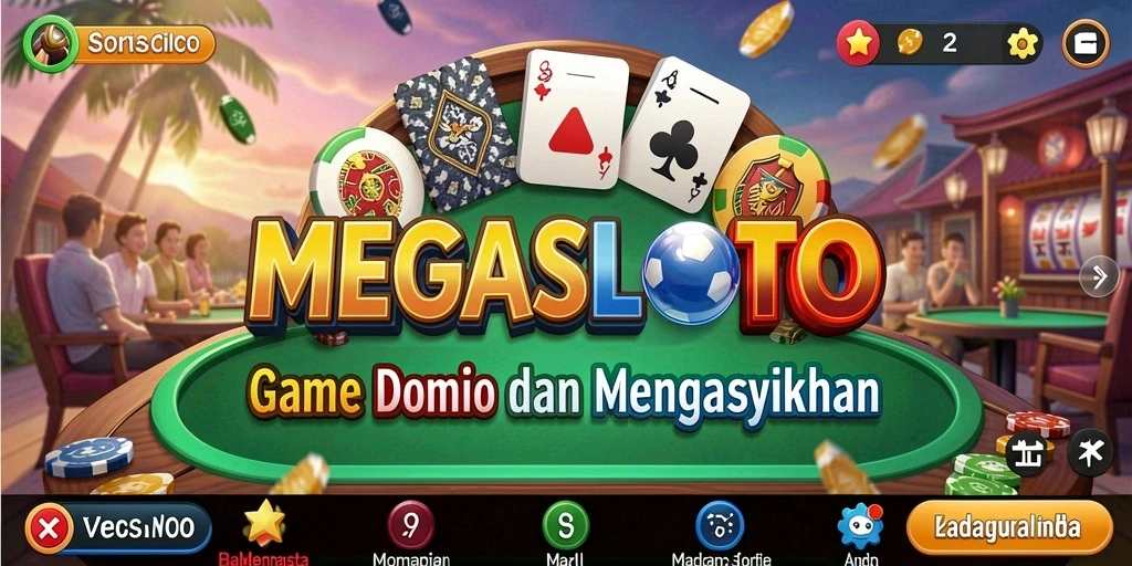 Menampilkan gameplay seru MEGASLOTO dengan interaksi pemain yang dinamis.