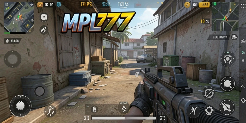 Tampilan screenshot gameplay seru dari MPL777 dengan aksi TPS yang intens.