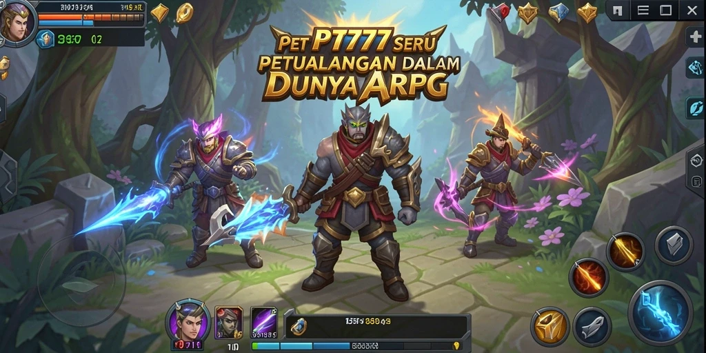 Screenshot PT777 menampilkan aksi seru dalam permainan ARPG.