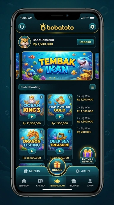 Proses pengunduhan cepat dan mudah di aplikasi bobatoto.